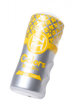 Мультирельефный мастурбатор MensMax Colors - Frill Yellow 