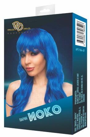 Синий парик &quot;Иоко&quot; 
