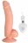 Телесный вибратор SEDUCER 20 Function Veined Dong - 20 см. 