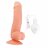 Телесный вибратор SEDUCER 20 Function Veined Dong - 20 см. 