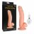Телесный вибратор SEDUCER 20 Function Veined Dong - 20 см. 