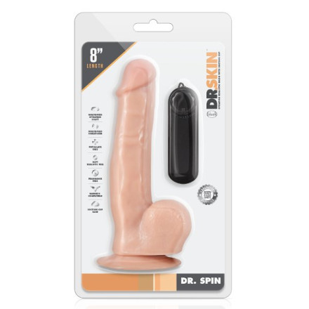Телесный ротатор-реалистик Dr. Spin 8 inch Gyrating Realistic Dildo - 21,6 см. 