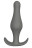 Серая анальная втулка Plug With T-handle - 10,3 см. 