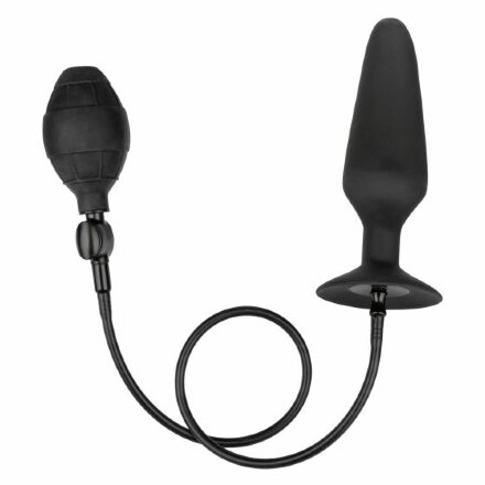 Черная анальная пробка с расширением COLT XXXL Pumper Plug with Detachable Hose - 16 см. 