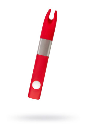 Красный клиторальный вибратор с 4Gb USB памяти и 7 режимами вибрации 