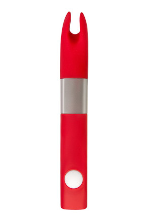 Красный клиторальный вибратор с 4Gb USB памяти и 7 режимами вибрации 