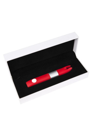 Красный клиторальный вибратор с 4Gb USB памяти и 7 режимами вибрации 