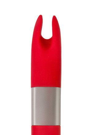 Красный клиторальный вибратор с 4Gb USB памяти и 7 режимами вибрации 