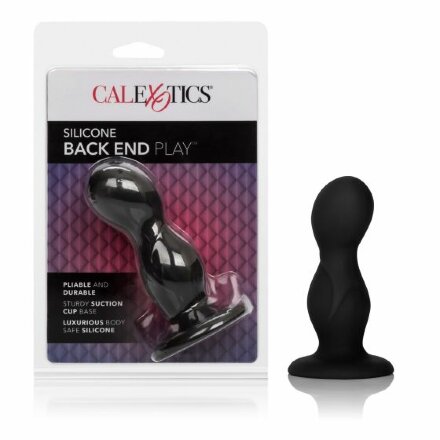 Черный анальный стимулятор Silicone Back End Play - 10,75 см. 