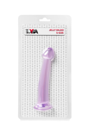 Фиолетовый фаллоимитатор Jelly Dildo S - 15,5 см. 