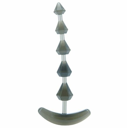 Дымчатая анальная цепочка PLIABLE PROBE - 15 см. 