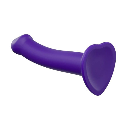 Фиолетовый фаллоимитатор-насадка Strap-On-Me Dildo Dual Density size M - 18 см. 