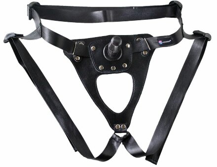 Универсальный мягкий пояс с насадкой Hard brutal BDSM-КОНСУЛ - 17 см. 