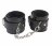 Черные оковы на ноги Obey Me Leather Ankle Cuffs 