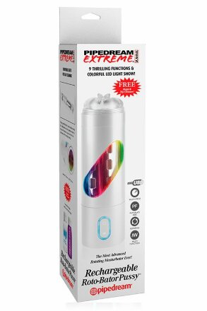 Перезаряжаемый мастурбатор-вагина Extreme Toyz Rechargeable Roto-Bator Pussy 