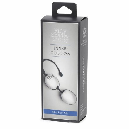 Серебристо-черные вагинальные шарики Inner Goddess Silver Jiggle Balls 