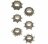 Набор из 6 дымчатых эрекционных колец MENZSTUFF 6PC STRECHEABLE RING SET 