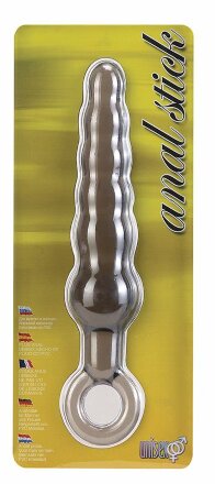Дымчатая фигурная анальная ёлочка ANAL STICK - 14 см. 