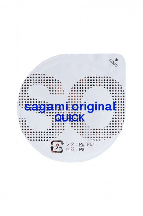 Ультратонкие презервативы Sagami Original QUICK - 6 шт. 