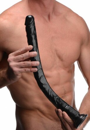 Черный анальный фаллоимитатор Hosed Realistic Anal Dildo - 50,8 см. 
