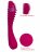 Малиновый вибратор Temptation Wand с шипиками - 22 см. 