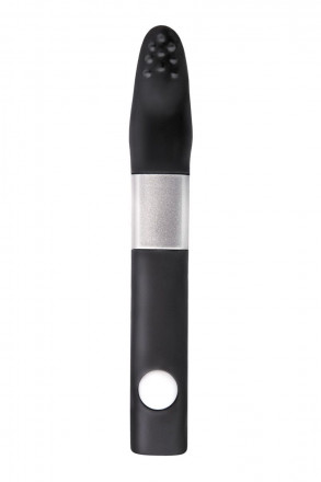 Чёрный клиторальный вибратор с 8Gb USB памяти и 7 режимами вибрации 