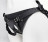 Телесный реалистичный фаллоимитатор на черных трусиках Real Big Strap-On - 34,5 см. 