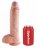 Большой фаллоимитатор с мошонкой 10&quot; Cock with Balls на присоске - 25,4 см. 