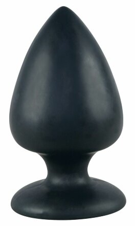 Большая чёрная анальная втулка Black Velvet Extra XL - 14 см. 