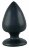 Большая чёрная анальная втулка Black Velvet Extra XL - 14 см. 