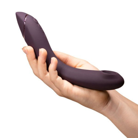 Сливовый стимулятор G-точки Womanizer OG c технологией Pleasure Air и вибрацией - 17,7 см. 