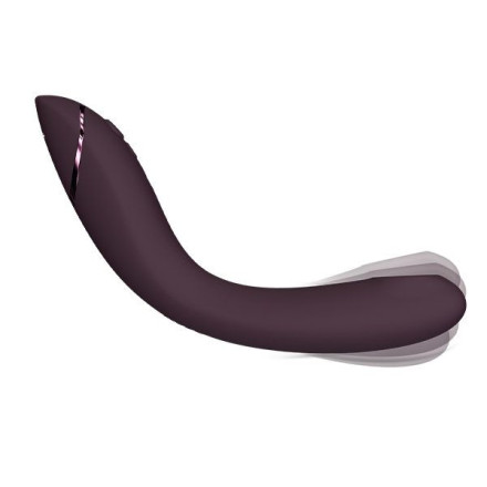 Сливовый стимулятор G-точки Womanizer OG c технологией Pleasure Air и вибрацией - 17,7 см. 