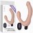Безремневой страпон с вибрацией и пультом ДУ Rechargeable IJOY Strapless Strap on - 22 см. 