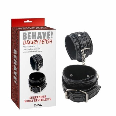 Черные наручники Surrender Wrist Restraints 