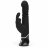 Черный хай-тек вибратор Greedy Girl Thrusting Rabbit Vibrator - 22,8 см. 