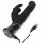 Черный хай-тек вибратор Greedy Girl Thrusting Rabbit Vibrator - 22,8 см. 