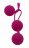 Ярко-розовый набор для тренировки вагинальных мышц Kegel Balls 
