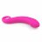 Розовый анальный фаллоимитатор Curved Dong - 17,5 см. 