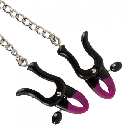 Зажимы на соски Silicone Nipple Clamps с цепочкой 