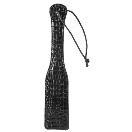 Черная шлепалка с петлёй Croco Paddle - 32 см. 