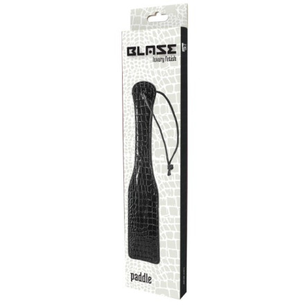 Черная шлепалка с петлёй Croco Paddle - 32 см. 