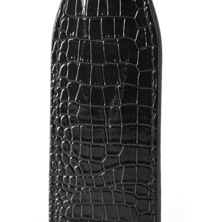 Черная шлепалка с петлёй Croco Paddle - 32 см. 
