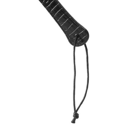 Черная шлепалка с петлёй Croco Paddle - 32 см. 