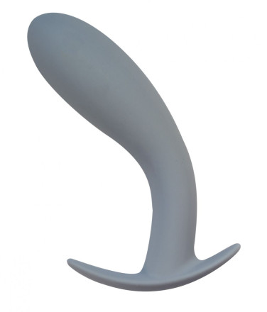 Серая анальная пробка Strong Force Anal Plug - 13,5 см. 