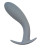 Серая анальная пробка Strong Force Anal Plug - 13,5 см. 