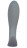 Серая анальная пробка Strong Force Anal Plug - 13,5 см. 
