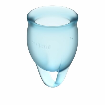 Набор голубых менструальных чаш Feel confident Menstrual Cup 