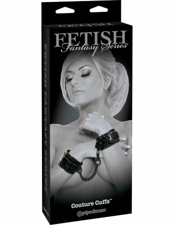 Чёрные наручники COUTURE CUFFS 