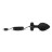 Черная вибропробка Vibrating Jewel Plug XXL - 12 см. 