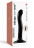 Черный фаллоимитатор-насадка Strap-On-Me P&amp;G spot Dildo size S - 16,4 см. 